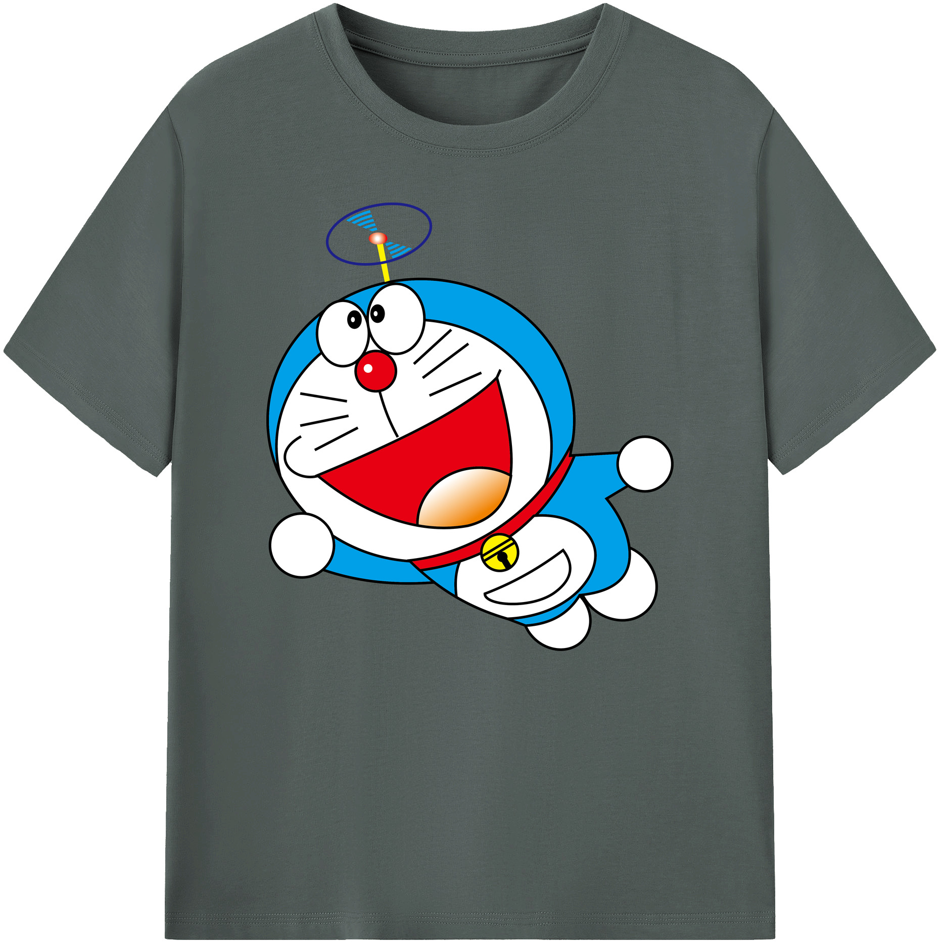 （画像用） ドラえもん Doraemon 綿100％ メンズ半袖Tシャツ｜肌触りやわらか＆通気性